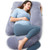 Momcozy Pregnancy Pillows for Sleeping, U Shaped Full Body Maternity Pillow with Removable Cover - Support for Back, Legs, Belly, HIPS for Pregnant W