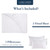 LANE LINEN Fitted Sheet Full Size, 100% Organic Cotton, 3-Piece Set (1 Fitted Sheet, 2 Pillowcases) Percale Weave, Bed Fitted Sheets, Breathable, Fit