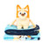 Jay Franco Kids Plush Mini Pillow Buddy & 40 x 50 Inch Travel Throw Set - Kids Super Soft 2 Piece Cuddle Blanket Set, Bingo