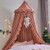 VETHIN Bed Canopy for Girls,Princess Round Dome Dreamy Mosquito Net Bedding Girls Room Castle Play Tent Hanging House Decor Reading Nook Canopies (Ju