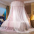 VETHIN Bed Canopy Princess for Girls,Bed Canopy Curtain Double Layer Sheer Mesh Dome Bed Curtain- Round Lace Princess Mosquito Net Tent for Twin Full