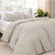 Bare Home Microfiber Duvet Cover Set - Ultra Soft Washed Microfiber - Oversized King Size - Linen-Like Look - Easy Care - Breathable Fabric - Our Sof
