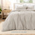 Bare Home Microfiber Duvet Cover Set - Ultra Soft Washed Microfiber - Oversized King Size - Linen-Like Look - Easy Care - Breathable Fabric - Our Sof