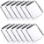 Mimorou 12 Pcs Baking Sheet Stainless Steel Cookie Small Metal Sheet Pans Professional Rectangle Oven Trays Kitchen Baking Cooking Oven and Toaster,