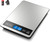 Fuzion Food Scale, 1g/0.1oz Digital Kitchen Scale - 22lb, 7 Units, Tare & PCS, Rechargeable Power, Tempered Glass & Stainless Steel - Food Weight Sca