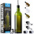 Zulay Kitchen 17oz Olive Oil Dispenser Bottle  Glass Oil Cruet with Spout, Funnel & Pourers, Easy-Pour Decanter for Kitchen Cooking and Serving (Gre