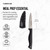Farberware Edgekeeper 3.5-Inch Paring Knife with Self-Sharpening Blade Cover, High Carbon-Stainless Steel Kitchen Knife with Ergonomic Handle, Razor-