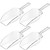 Hestya 4 Pcs Multi Purpose Clear Plastic Scoops for Candy Buffet Acrylic Kitchen Ice Food Popcorn Scoops for Protein Powders, Ice Cream, Coffee, Tea