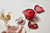 Le Creuset Stoneware Heart Shaped Spoon Rest, 5", Cerise