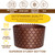 12oz Kulich Mold Paska Easter Bread Forms |12 pcs| Bread Paper Mold - Non Stick Panettone Paper Baking Molds Universal Brown Design