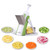 ONCE FOR ALL Safe Mandoline Slicer, Multi Vegetable Chopper, Potato Slicer for Kitchen, 4 Modes 100+ Presets Adjustable Thickness, French Fry Cutter