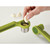 Joseph Joseph Helix Garlic Press Mincer Ergonomic Twist-Action Hand Juicer Stainless Steel, Green