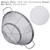 3 Pack 18/8 Stainless Steel Colander Sieves(5-Quart, 4-Quart and 3-Quart), Mesh Strainer Net Baskets with Handles & Resting Base for Strain, Drain, R