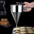 MyLifeUNIT Stainless Steel Pancake Batter Dispenser, Funnel Dispenser with Stand for Takoyaki and Baking