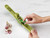 Joseph Joseph CleanForce Garlic Press - Garlic Mincer with Trigger-Operated Wiper Blade & Handy Cleaning Tool, Green