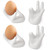 vibedor 4 Pcs Creative Ceramic Egg Stands, Porcelain Egg Holders Hand Shaped Egg Cups Holder for Hard Boiled Eggs in Living Room, Restaurant and Dini