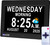 MASSII Dementia Voice-Talking Clock with Date and Time, 20 Alarms Custom Reminder, Sleep Trainer, Large Numbers, Auto DST, Night Dimmer, Calendar Clo