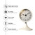 AYRELY® 3" Cute Analog Alarm Clock,Small Retro Table Clock Battery Operated,Slient Metal Desk Clock with Light for Living Room Decor,Bedroom,Bedside,