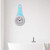 Gavigain Bathroom Clock, Fashionable Waterproof Hanging Kitchen Clock for Home Saunas Office (Blue)