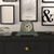 JONES CLOCKS® Speakeasy Small Mantel Clock | Classic Napoleons hat Design | Green | Roman Numerals | Traditional Style for Desk, Table, Shelf or Bed