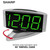 Sharp Home LED Digital Alarm Clock  Swivel Base - Outlet Powered, Simple Operation, Alarm, Snooze, Brightness Dimmer, Big Green Digit Display, Silve