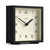 JONES CLOCKS® Disco Desk Clock | Sleek Square Design | Black | Stylish and Easy to Read for Shelf, Table, Mantel or Bedside