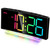Cadmos Extra Loud Alarm Clock for Heavy Sleepers Adults,Teens,Kids,Rainbow Clock for Bedrooms,Small Bedside Digital Clock with Large Display,7 Color