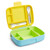 Munchkin Lunch Bento Box for Kids and Toddlers, Includes Stainless Steel Utensils, BPA-Free, 18 Months and Up, Blue/Green/Yellow