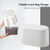 SUBEKYU Mini Trash Can with Lid,Small Desk Trash Can,Countertop Mini Garbage Cans,Tiny Waste Basket,White,with 3 roll Bags