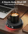Kepwam Coffee Mug Warmer - 55W Electric Coffee Warmer for Desk 3 Temp Settings & 2-9 Timer Smart Cup Warmer for Desk Candle Warmer Plate with LED Lig