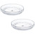 2 Pack 9 Inch Clear Acrylic Lazy Susan, Non-Skid Turntable Organizer for Cabinet, Kitchen, Pantry Organization Storage, Refrigerator, Vanity Makeup,