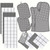Oven Mitts Kitchen Towels and Dishcloths Pot Holders Sets, Oven Gloves Kitchen Dish Towels 500 Degree Heat Resistant Potholders with Non-Slip Silicon