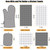 Oven Mitts Kitchen Towels and Dishcloths Pot Holders Sets, Oven Gloves Kitchen Dish Towels 500 Degree Heat Resistant Potholders with Non-Slip Silicon
