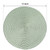 FunWheat Round Braided Placemats Set of 8 Place Mats for Dining Table Woven Washable Non-Slip Table Mats 15 Inch(Fog Green,8pcs)