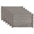 DII Variegated Tabletop Collection, Placemat Set3x19, Gray, 6 Piece