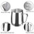 HOFASON Stainless Steel Milk Frothing Pitcher Cappuccino Pitcher Pouring Jug Espresso Cup Creamer Cup for Latte Art, 12 Ounce (350 ML)