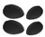 ericotry 4Pcs(2 Large+2 Small) Sponge Hair Pads Bump Up Tools Volume Hair Headwear Fluffy Hair Padding Insert Holder for women (Black)