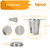 NKOVE Universal Tea Infuser with Lid Stainless Steel Filter Fits Mugs Cups Teapots Food Grade