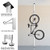 RAD Cycle Aluminum Bike Stand Bicycle Rack Storage or Display Holds Two Bicycles