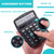 LICHAMP Desk Calculators with Big Buttons and Large Display, Office Desktop Calculator Basic 12 Digit with Solar Power and AA Battery (Included), 6 B