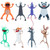 Outus 8 Pieces Bookmarks 3D Cartoon Animal Bookmark Back to School Cute Bookmarks Squashed Animals Reading Bookmark Reward Gifts Book Lovers Gift Rea