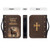Leather Print Bible Cover for Women Men - PU Bible Case for Girls, Bible Study Supplies for Home, Office, Travel,Horse and Cross,Medium