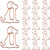 25pcs Dog Shaped Paper Clips Cute Animal Bookmarks Animal Shaped Cute Paperclip for Office School Supplies Bookmark Office School Party Notebook