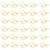 yueton 30PCS Cute Bird Shape Paper Clips Kawaii Cartoon Animal Bookmark Gold Paper Clip Office Supplies for Document Organizing Book Mark