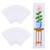 GLOBLELAND 30Pcs White Blank Cross Stitch Bookmarks 243x61mm/9.6x2.4inch Cotton Lace Edge Cross Embroidery Bookmark Simple Blank Stitch Labels Kits f