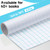Tenceur 6 Rolls Matte Self Adhesive Book Cover Clear Adhesive Protective Liner Book Cover Protector Clear Adhesive Sheets for Comic Books Files Docum