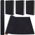 CRASPIRE Self Adhesive Book Cloth Velvet for Book Binding 43.3x14.5 Black Fabric Surface Paper Backed Book Cover Books Album Scrapbooking DIY Coverin