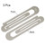 HARFINGTON 3pcs Straight Ruler 12cm Metric Aluminum Alloy Ruler Scale on Both Sides Hollow Paper Clip Design Bookmark Measuring Tool for Children Stu