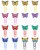 YETOOME 16 Pcs Cute Bookmark Paper Clips Cartoon Silicone Bookmarks with Colorful Paperclips for Kids School Teacher Office Supply Student Stationery