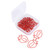 Pssopp 20pcs Paper Clips Red Strawberries Shape Paper Clips Cute Bookmark Clips for Office School Stationery Document